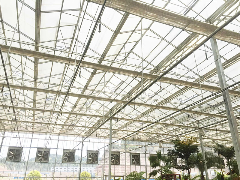 Multi span agriculture greenhouse galvanized steel pipe green house metal frame steel pipe